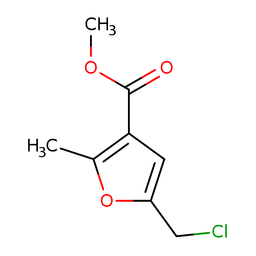COC(=O)c1cc(oc1C)CCl