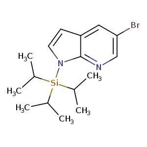 Brc1cnc2c(c1)ccn2[Si](C(C)C)(C(C)C)C(C)C