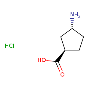 N[C@@H]1CC[C@H](C1)C(=O)O.Cl