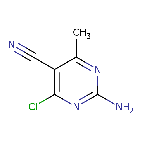 N#Cc1c(C)nc(nc1Cl)N