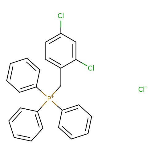 Clc1ccc(c(c1)Cl)C[P+](c1ccccc1)(c1ccccc1)c1ccccc1.[Cl-]