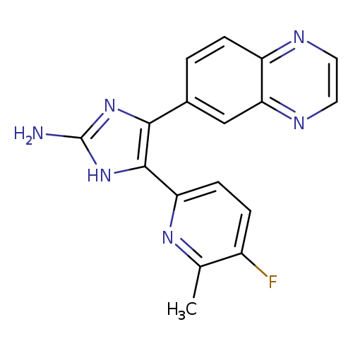 Fc1ccc(nc1C)c1[nH]c(nc1c1ccc2c(c1)nccn2)N