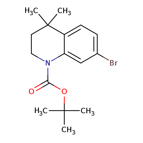 Brc1ccc2c(c1)N(CCC2(C)C)C(=O)OC(C)(C)C