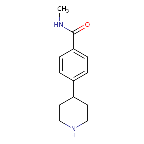 CNC(=O)c1ccc(cc1)C1CCNCC1