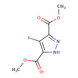 COC(=O)c1[nH]nc(c1I)C(=O)OC