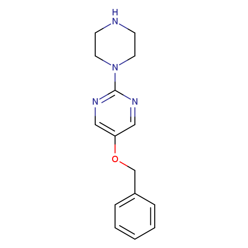 N1CCN(CC1)c1ncc(cn1)OCc1ccccc1