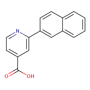 OC(=O)c1ccnc(c1)c1ccc2c(c1)cccc2