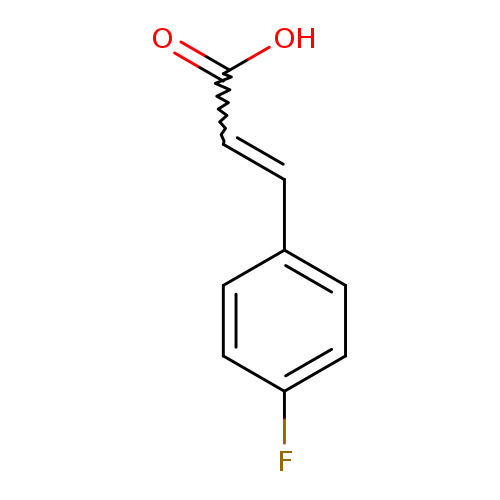 OC(=O)C=Cc1ccc(cc1)F