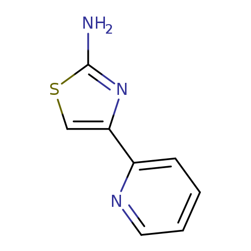 Nc1scc(n1)c1ccccn1