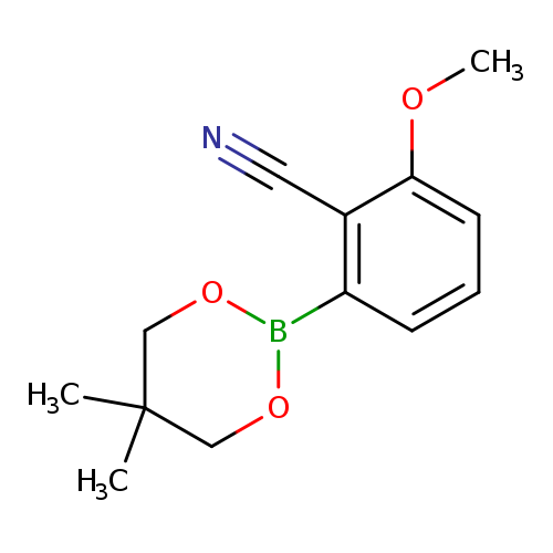 N#Cc1c(OC)cccc1B1OCC(CO1)(C)C