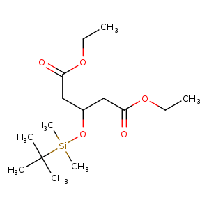 CCOC(=O)CC(O[Si](C(C)(C)C)(C)C)CC(=O)OCC