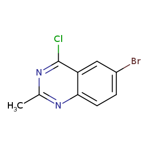 Brc1ccc2c(c1)c(Cl)nc(n2)C