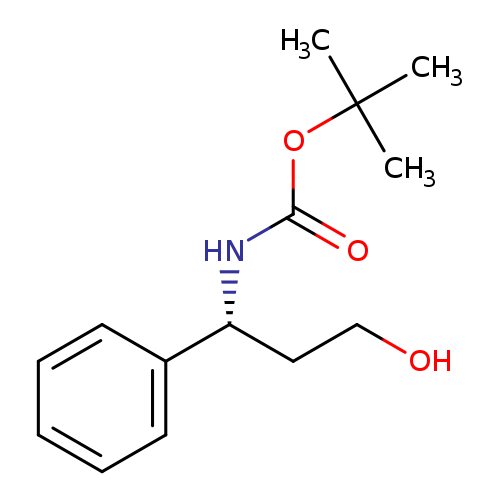 OCC[C@H](c1ccccc1)NC(=O)OC(C)(C)C