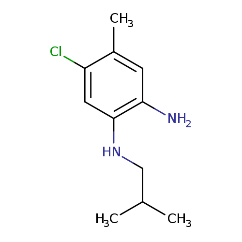 CC(CNc1cc(Cl)c(cc1N)C)C