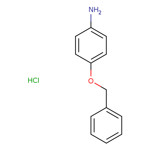 Nc1ccc(cc1)OCc1ccccc1.Cl