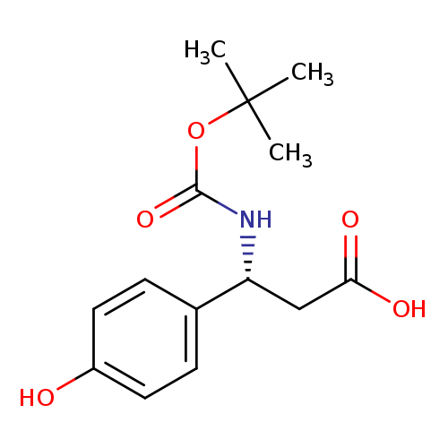 OC(=O)C[C@H](c1ccc(cc1)O)NC(=O)OC(C)(C)C