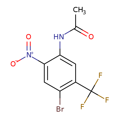 CC(=O)Nc1cc(c(cc1[N+](=O)[O-])Br)C(F)(F)F