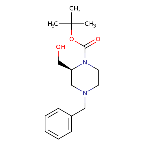 OC[C@@H]1CN(CCN1C(=O)OC(C)(C)C)Cc1ccccc1