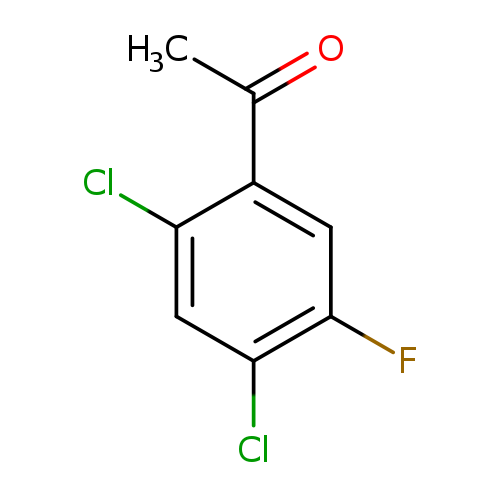 CC(=O)c1cc(F)c(cc1Cl)Cl