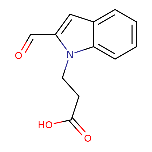 O=Cc1cc2c(n1CCC(=O)O)cccc2