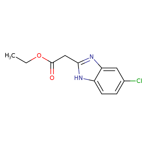 CCOC(=O)Cc1nc2c([nH]1)ccc(c2)Cl