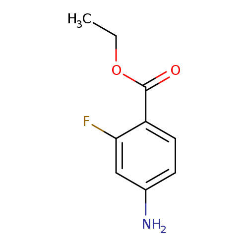 CCOC(=O)c1ccc(cc1F)N