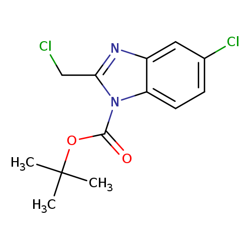 ClCc1nc2c(n1C(=O)OC(C)(C)C)ccc(c2)Cl