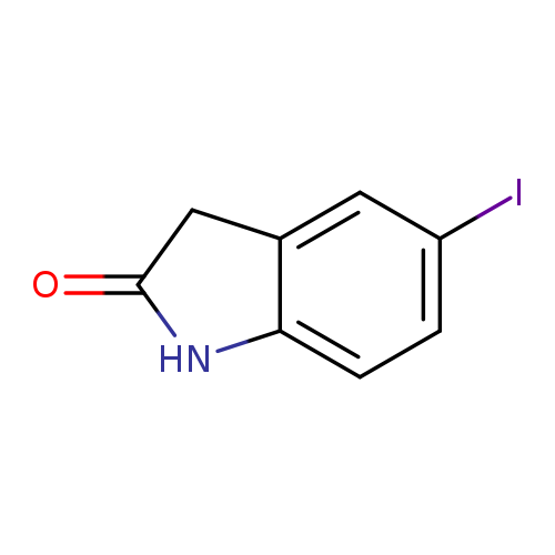 O=C1Nc2c(C1)cc(cc2)I