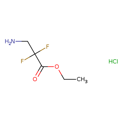 CCOC(=O)C(CN)(F)F.Cl