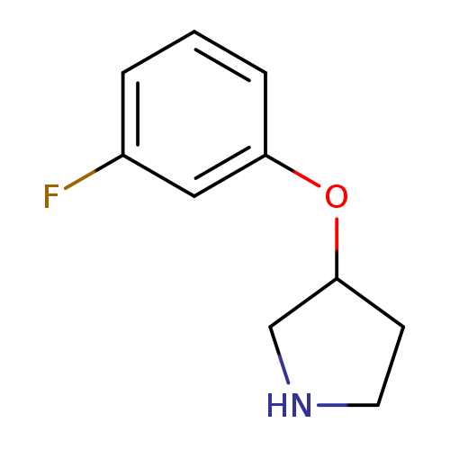 Fc1cccc(c1)OC1CNCC1