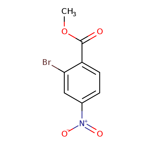 COC(=O)c1ccc(cc1Br)[N+](=O)[O-]