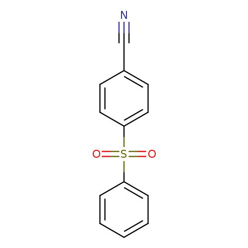 N#Cc1ccc(cc1)S(=O)(=O)c1ccccc1