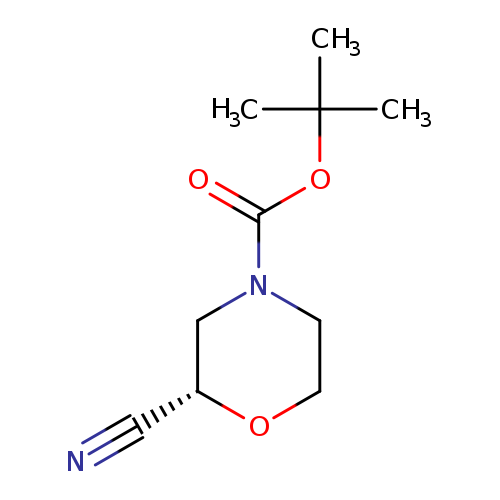 N#C[C@H]1OCCN(C1)C(=O)OC(C)(C)C