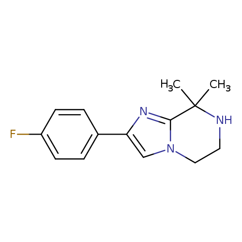Fc1ccc(cc1)c1cn2c(n1)C(C)(C)NCC2