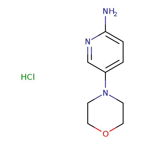 Nc1ccc(cn1)N1CCOCC1.Cl