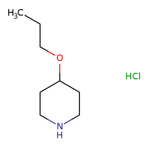 CCCOC1CCNCC1.Cl