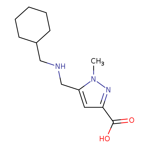 OC(=O)c1cc(n(n1)C)CNCC1CCCCC1