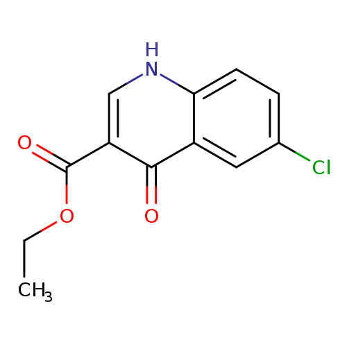CCOC(=O)c1c[nH]c2c(c1=O)cc(cc2)Cl