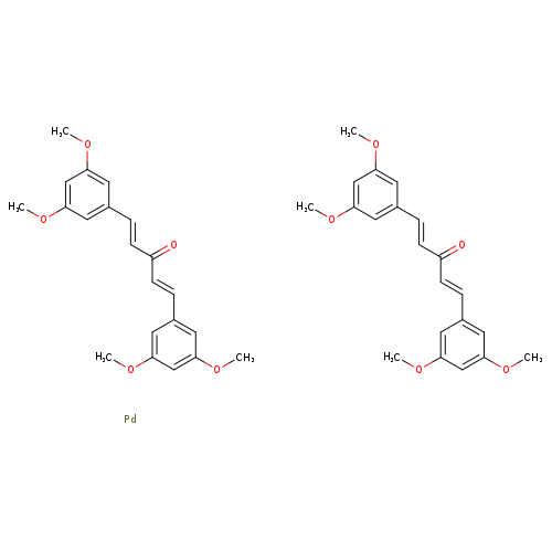 COc1cc(/C=C/C(=O)/C=C/c2cc(OC)cc(c2)OC)cc(c1)OC.COc1cc(/C=C/C(=O)/C=C/c2cc(OC)cc(c2)OC)cc(c1)OC.[Pd]