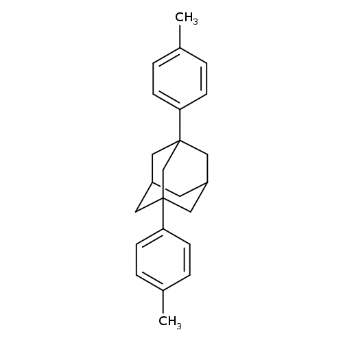 Cc1ccc(cc1)C12CC3CC(C1)CC(C2)(C3)c1ccc(cc1)C