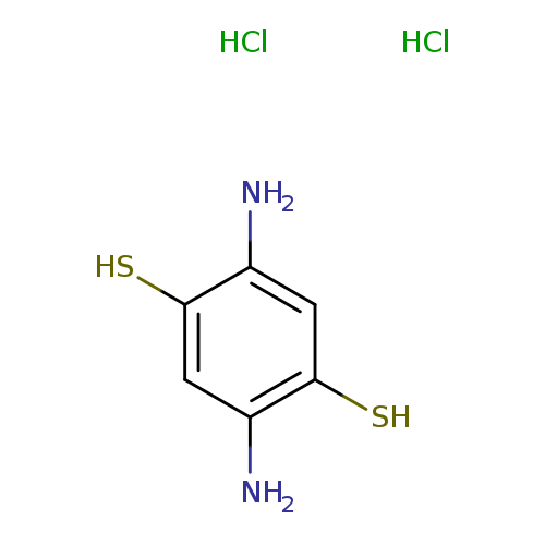 Nc1cc(S)c(cc1S)N.Cl.Cl