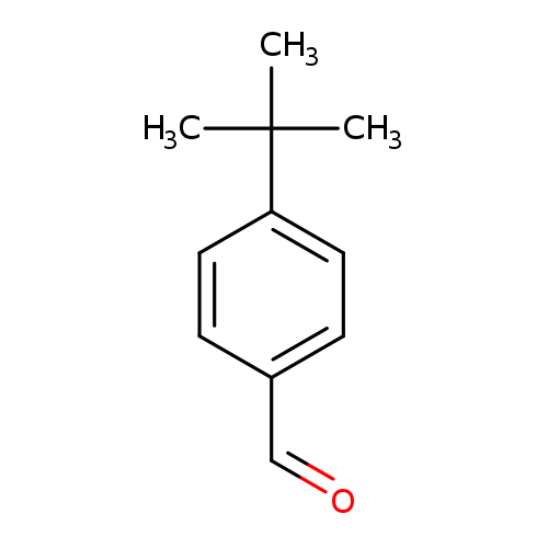 O=Cc1ccc(cc1)C(C)(C)C