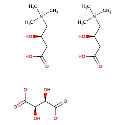 [O-]C(=O)[C@@H]([C@H](C(=O)[O-])O)O.OC(=O)C[C@H](C[N+](C)(C)C)O.OC(=O)C[C@H](C[N+](C)(C)C)O