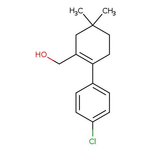 OCC1=C(CCC(C1)(C)C)c1ccc(cc1)Cl