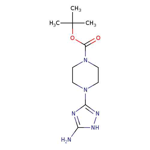 Nc1[nH]nc(n1)N1CCN(CC1)C(=O)OC(C)(C)C