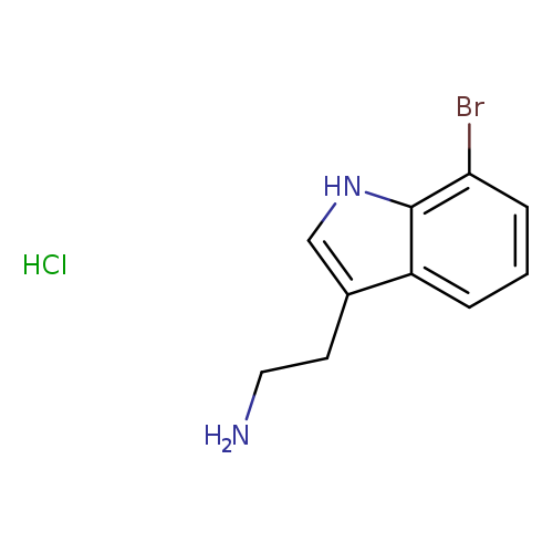 NCCc1c[nH]c2c1cccc2Br.Cl