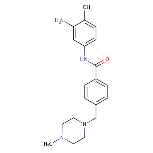 CN1CCN(CC1)Cc1ccc(cc1)C(=O)Nc1ccc(c(c1)N)C