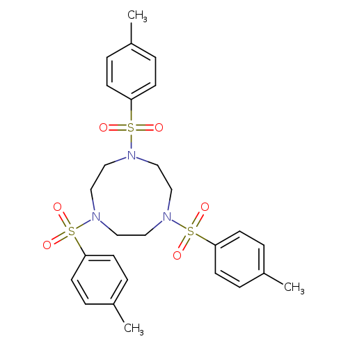 Cc1ccc(cc1)S(=O)(=O)N1CCN(CCN(CC1)S(=O)(=O)c1ccc(cc1)C)S(=O)(=O)c1ccc(cc1)C
