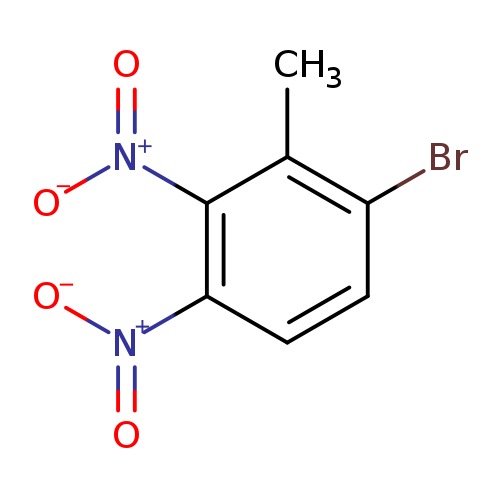 [O-][N+](=O)c1c(ccc(c1C)Br)[N+](=O)[O-]