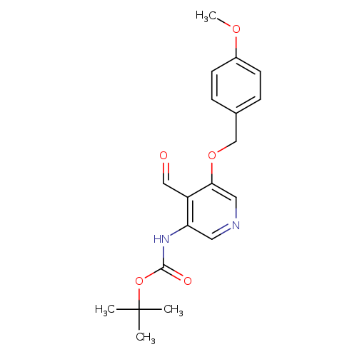 O=Cc1c(cncc1NC(=O)OC(C)(C)C)OCc1ccc(cc1)OC